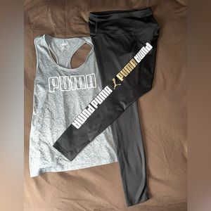 Puma leggings and tank top